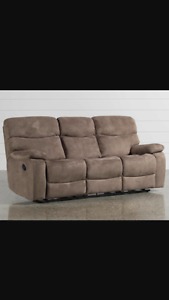 Recliner couch and loveseat
