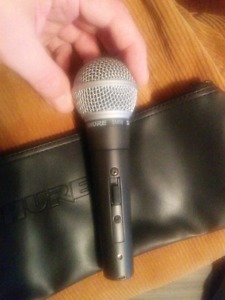 Shure sm58 microphone with on/off switch