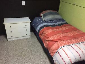 Single Bed, Dresser and nightstand 250 OBO
