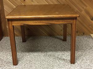 Solid oak coffee table