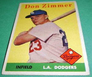  TOPPS # 77 DON ZIMMER L.A.DODGERS