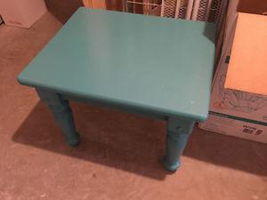 Teal Side Table