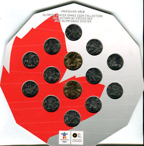  Vancouver Olympic Winter Games Coin Set