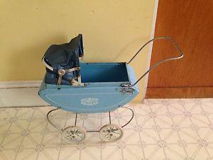 Vintage Tin Toy Doll Stroller