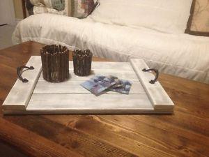 WOODEN SERVING TRAY RECLAIMED WOOD PALLET