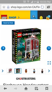 Wanted: Lego Ghostbusters firehouse set 