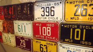 Wanted: WANTED-Newfoundland Motorcycle Licence plates