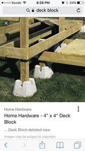 Wanted: looking for 4x4 deck blocks