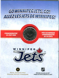  Winnipeg Jets Commorative 50 Cent coin