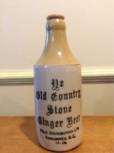 Ye Old Country Stone Ginger Beer Bottle