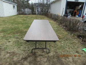 2 8' table's with folding leg's (and other furniture for