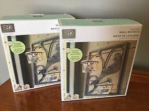 2 Tealight Wall Sconces - Family - new in boxes