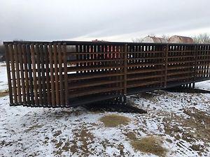 24' free standing corral panels 2 7/8s pipe