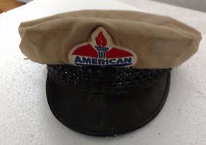 "American" Oil Company oil attendant hat vintage