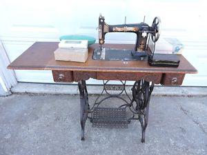 Antique Raymond Sewing Machine Foot Operated + Bonus Singer