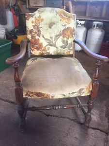 Antique armrest chair