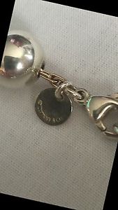 Authentic Tiffany & Co silver bead necklace and bracelet
