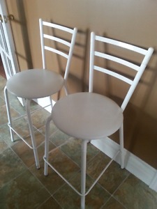 Bar height stools set of 2