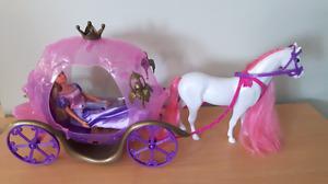 Barbie horse carriage
