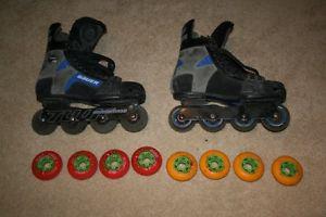Bauer Breakout 60 inline hockey blades + Mr Sticky wheels