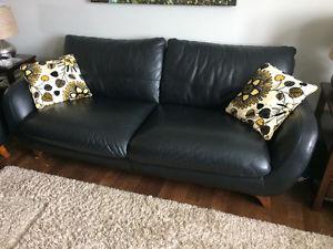 Beautiful Leather Sofa-Loveseat Combo