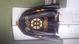 Boston Bruins Leather Coat XL