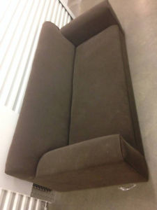 CB2 COUCH - Chocolate Brown Sofa - $500