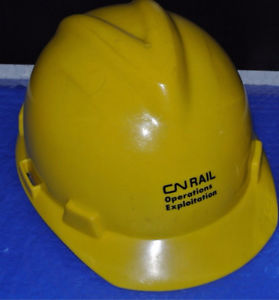 CN Rail Canadian National Railway Hardhat Safety Hat