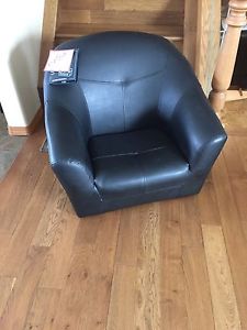 Child's leather arm chair