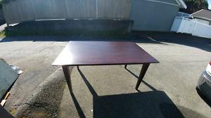 Dark solid cherrywood table