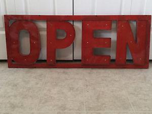Decorative Open Sign