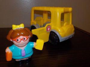 Fisher Price Animalville figures and Maggie plus two Buses