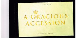 GB STAMPS, PRESTIGE BOOKLETS,DX-28,GRACIOUS ACCESSION