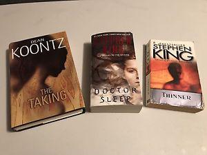 Great books by Stephen King and Dean Koontz