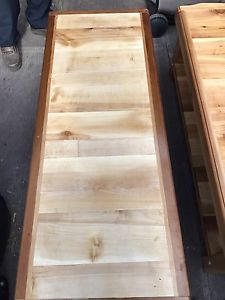 Handcrafted birch wood coffee table