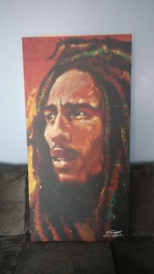 Huge Bob Marley canvas