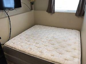 King mattress and matching box springs