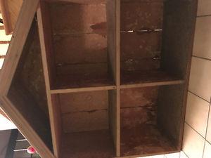 Large Antique Solid Wood Dollhouse