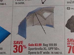 Like-New Blue UV Protection "Sport Brella" for Sale!