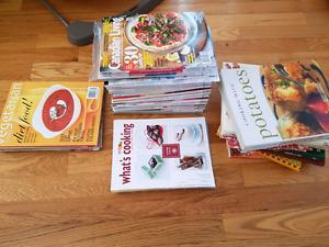 Lot of Cook Books and Magazines