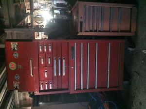 Mastercraft tool chest, roller cabinet and side box