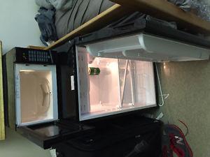 Mini Fridge, Microwave and Printer