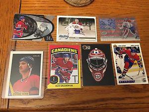 Montreal Canadiens lot hockey cards