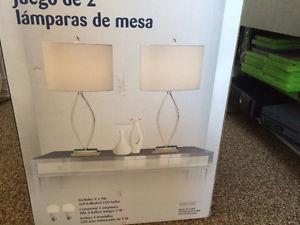 New set of two table lamps