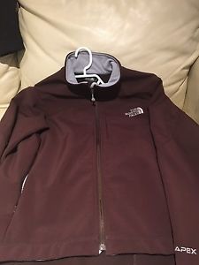 North face brown apex women's jacket large