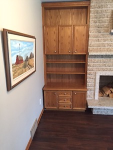Oak Cabinets/ Wall Units