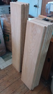 Oak veneer stair treads