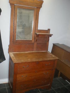 Older Dresser With Mirror