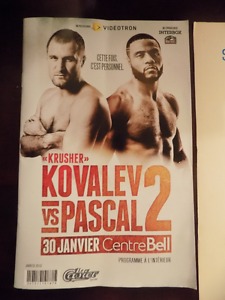 Pascal / Kovalev II Fight Program
