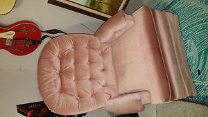 Pink rocking chair